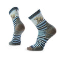 Smartwool Men's Hike Bear Stripe Mid Crew Socks Twilight Blue