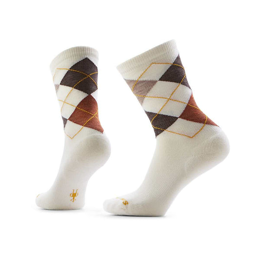 Smartwool Men's Everyday Diamond Jim Argyle Crew Socks Natural