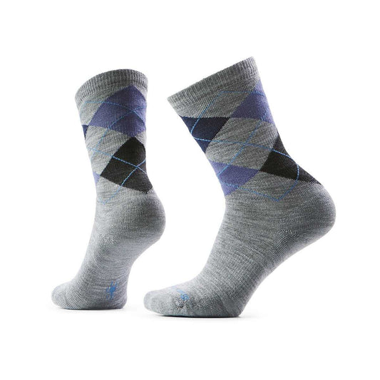Smartwool Men's Everyday Diamond Jim Argyle Crew Socks Light Gray
