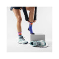 Smartwool Women’s Hike Mountain Sunrise Print Crew Socks  Deep Navy
