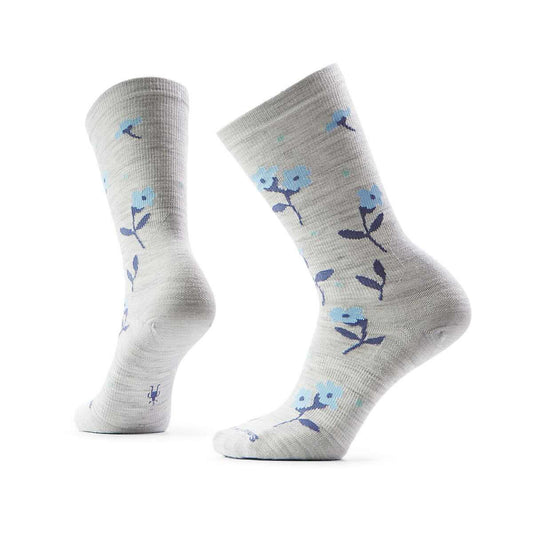Smartwool Women's Everyday Garden Gala Crew Socks Ash