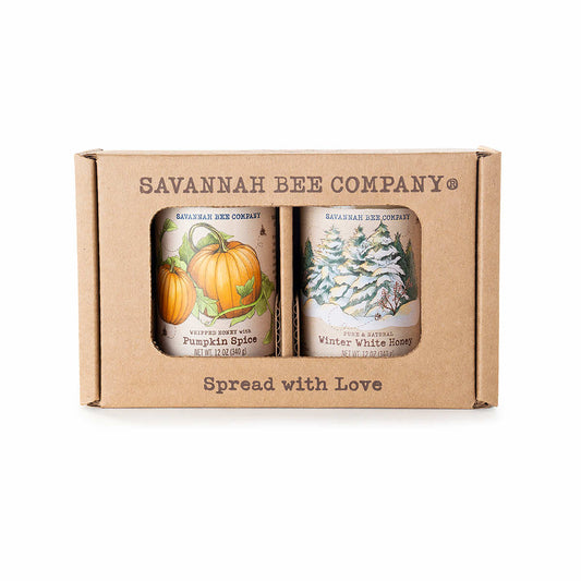 Savannah Bee Pumpkin Spice & Winter White Whipped Honey Gift Set