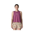 Patagonia Women's Capilene Cool Trail Cropped Tank Top  Faded Magenta