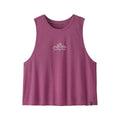 Patagonia Women's Capilene Cool Trail Cropped Tank Top  Faded Magenta