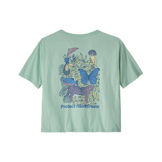 Patagonia Women's Protect Rainforests Easy-Cut Short Sleeve T-Shirt Thin Ice