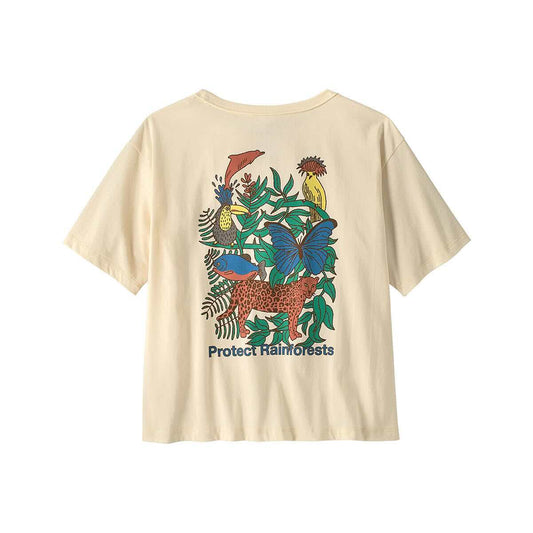 Color swatch for Patagonia Women's Protect Rainforests Easy-Cut Short Sleeve T-Shirt in Thin Ice