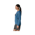 Patagonia Women's Long-Sleeved Capilene Cool Daily Shirt - Fitz Roy Nimbus  Light Aquatic Blue