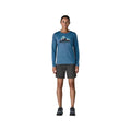 Patagonia Women's Long-Sleeved Capilene Cool Daily Shirt - Fitz Roy Nimbus  Light Aquatic Blue