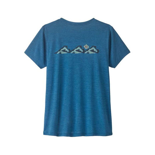 Patagonia Women's Capilene Cool Daily Shirt - Trailcheck Light Aquatic Blue