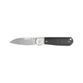Smooth Black Burlap Micarta Highbanks Knife