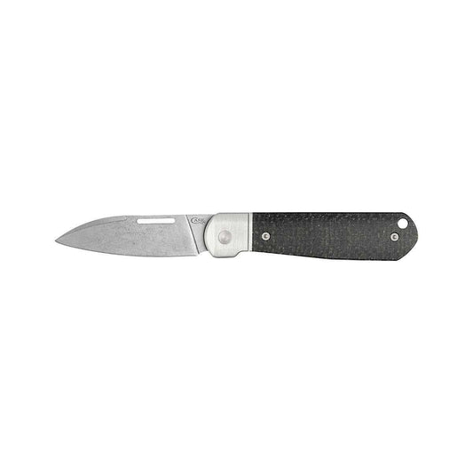 Color swatch for Smooth Black Burlap Micarta Highbanks Knife in Black Burlap