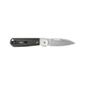 Smooth Black Burlap Micarta Highbanks Knife