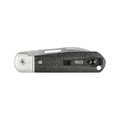Smooth Black Burlap Micarta Highbanks Knife