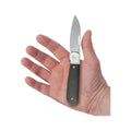 Smooth Black Burlap Micarta Highbanks Knife