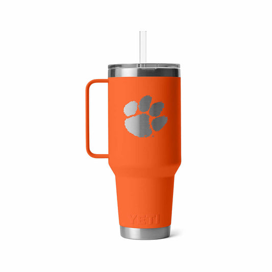 YETI NCAA Rambler Straw Mug - 42 Ounce Clemson