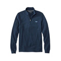 L.L.Bean Men's Comfort Stretch Performance Piqué Quarter-Zip Pullover Carbon Navy