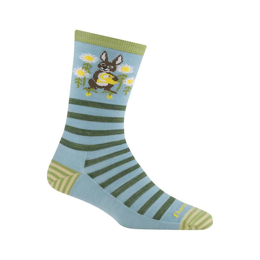 Darn Tough Women's Animal Haus Crew Lightweight Lifestyle Socks Bunnyblue