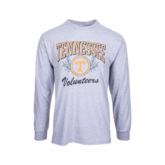 University of Tennessee Scholastic Laurels Long Sleeve T-Shirt Heather Grey