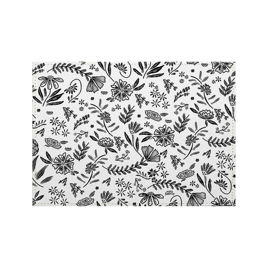 Floral Home Luxurious Vegan Leather Placemat