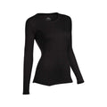 Women's Platinum Baselayer Long Sleeve Crew Top Black