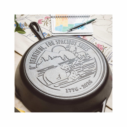 Lodge USA Icons Cast Iron Skillet - 10.25 Inches
