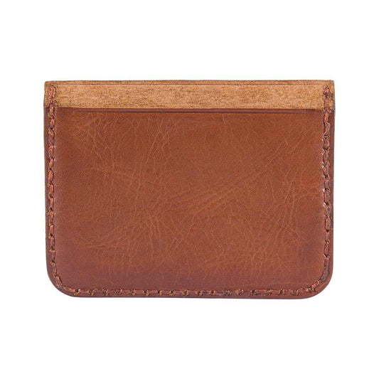 Patina Leather Front Pocket Wallet Patina Brown