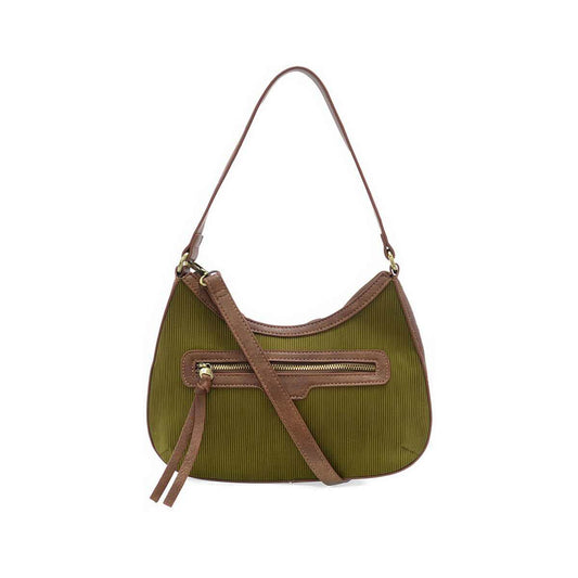 Joy Susan Courduroy Hallie Hobo Bag Olive