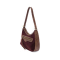 Joy Susan Courduroy Hallie Hobo Bag  Wine