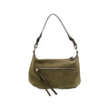 Joy Susan Effie Faux Suede Hobo Handbag  Olive