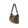 Joy Susan Effie Faux Suede Hobo Handbag  Olive