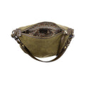 Joy Susan Effie Faux Suede Hobo Handbag  Olive