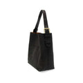Joy Susan Rich Faux Suede Hobo Handbag  Black