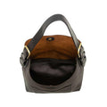 Joy Susan Rich Faux Suede Hobo Handbag  Black
