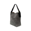 Joy Susan Rich Faux Suede Hobo Handbag  Shadow