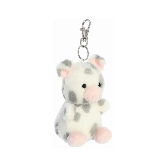 Aurora World Piggles Spotted Piglet Palm Pals Clip On Plush Keychain