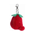 Aurora World Juicy Strawberry Palm Pals Clip On Plush Keychain