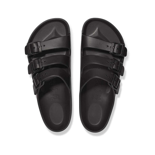Color swatch for Birkenstock Women's Florida Flex Platform Sandals - Narrow in Black
