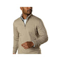 Duck Head Men's Dunmore Quarter- Zip Long Sleeve Pullover  Clay Heather
