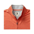 Duck Head Men's Dunmore Quarter- Zip Long Sleeve Pullover  Coral Heather