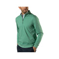 Duck Head Men's Dunmore Quarter- Zip Long Sleeve Pullover Aspen Green Htr