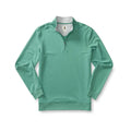 Duck Head Men's Dunmore Quarter- Zip Long Sleeve Pullover  Aspen Green Htr