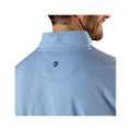 Duck Head Men's Dunmore Quarter- Zip Long Sleeve Pullover  Serinity Blue Htr