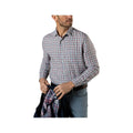 Duck Head Men's Piers Plaid Linen Poplin Sport Shirt Sky Blue