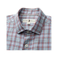 Duck Head Men's Piers Plaid Linen Poplin Sport Shirt  Sky Blue