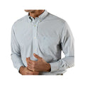 Duck Head Men's Joiner Plaid Performance Poplin Sport Shirt Midnight Teal