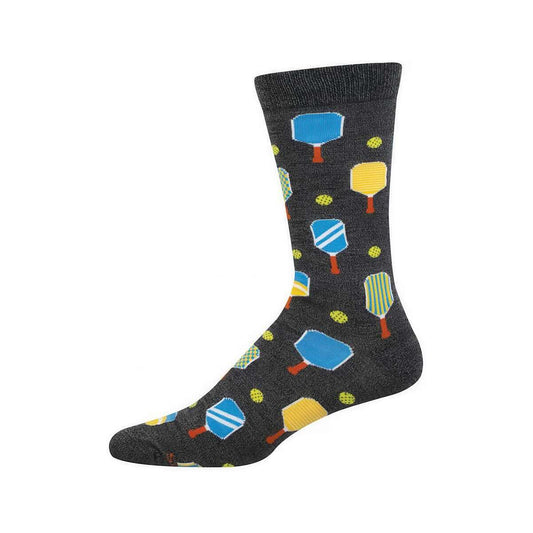 Men's Holding Court Pickleball Crew Socks Charcoal Heather