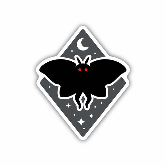 Mothman Moon Sticker