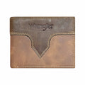 Wrangler Crazy Horse Leather Bi-Fold Wallet Tan