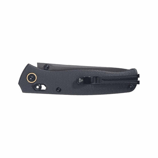 Color swatch for 255L Medal Folding Knife in Black Micarta