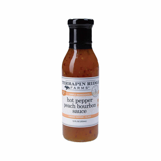 Hot Pepper Peach Bourbon Sauce